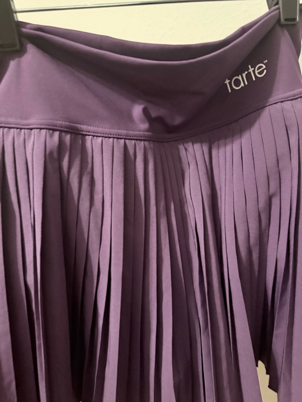 tarte branded - purple  Pleated Skort with Wide Waistband